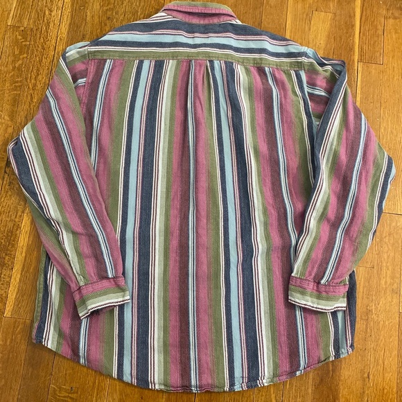 The Territory Ahead Southwestern Textured Cotton Striped Shirt Men’s XXL. - Picture 3 of 14